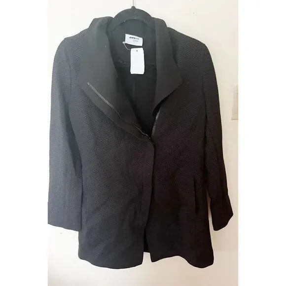 AKRIS PUNTOLong Houndstooth Jersey Biker Jacket